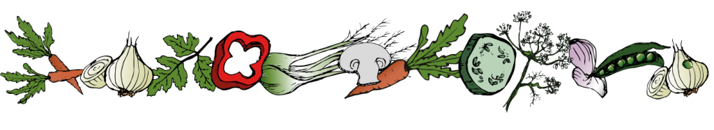 Grafika świeżych warzyw